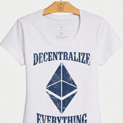 Camiseta Ethereum Descentralize Everything