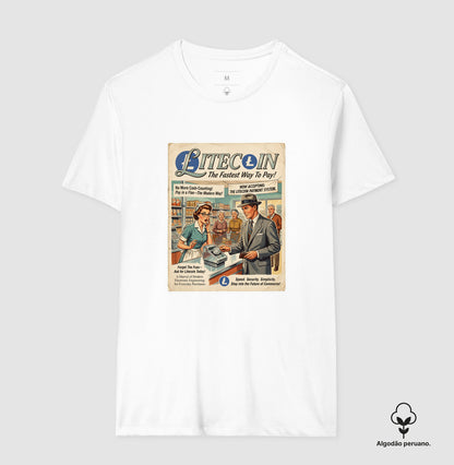 Camiseta Old School Litecoin