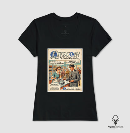 Camiseta Old School Litecoin