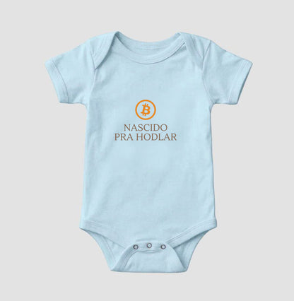 Body Infantil CryptoShirts Nascido para Hodlar