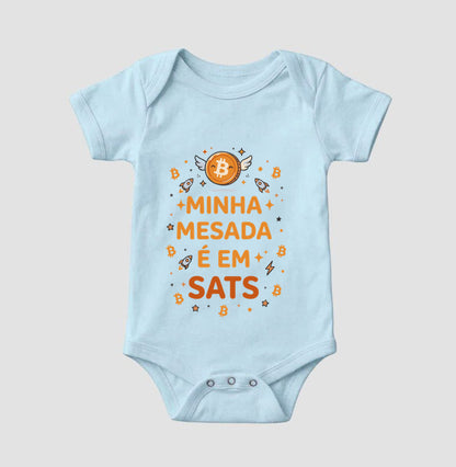 Body Infantil CryptoShirts Minha Mesada é em Sats 2