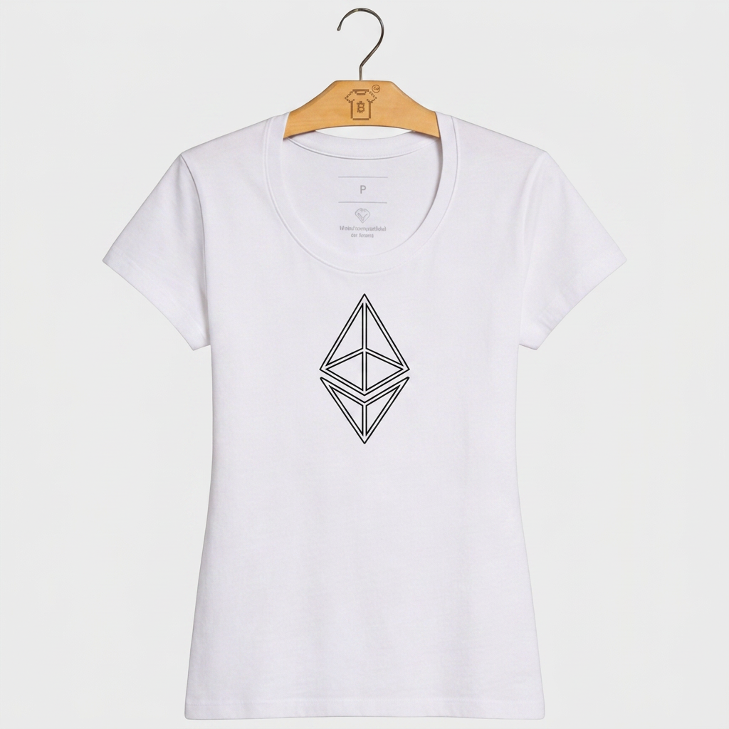 Camiseta Ethereum Logo Linear