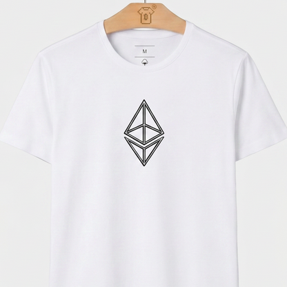 Camiseta Ethereum Logo Linear