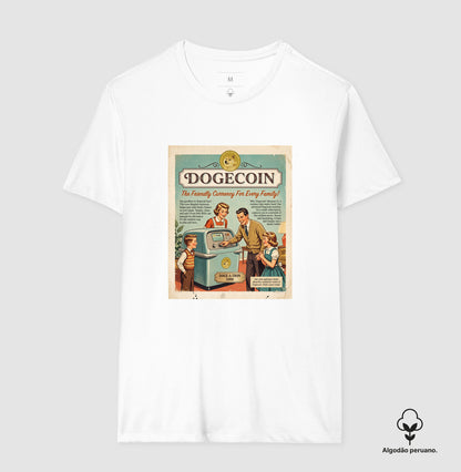 Camiseta Old School Dogecoin