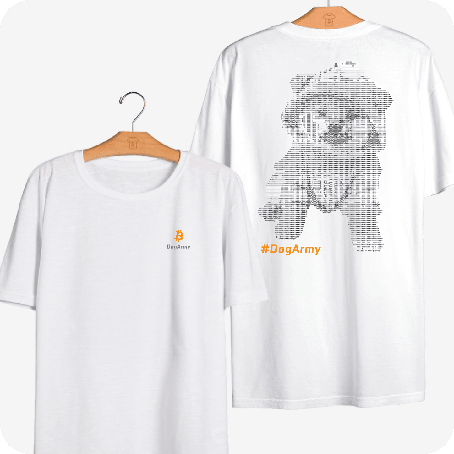 Camiseta DOG GO TO THE MOON (frente e costas) - Coleção Narrativas - CryptoShirts