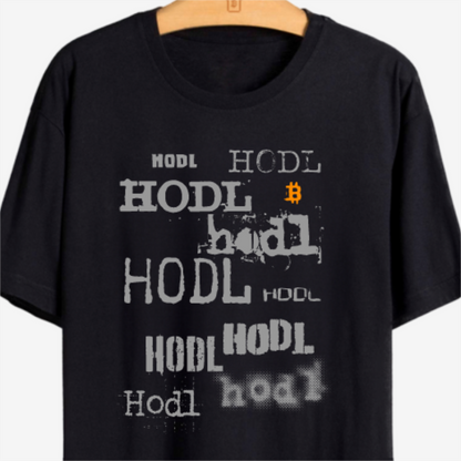 Camiseta CryptoShirts Hodl Hodl Hodl