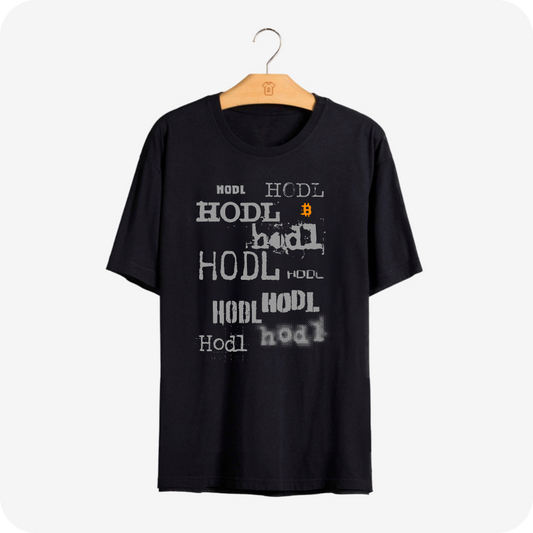 Camiseta CryptoShirts Hodl Hodl Hodl - PIMA