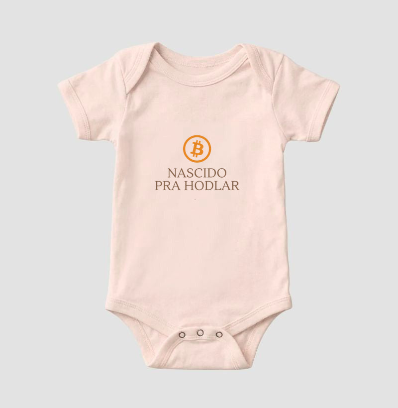 Body Infantil CryptoShirts Nascido para Hodlar