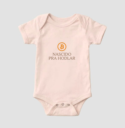 Body Infantil CryptoShirts Nascido para Hodlar