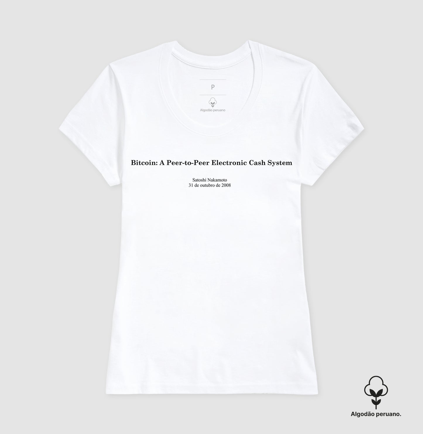 Camiseta CryptoShirts White Paper