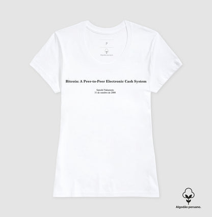 Camiseta CryptoShirts White Paper