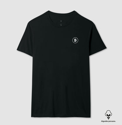 Camiseta CryptoShirts Bitcoin Minimalista Alg. Peruano