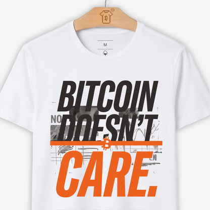 Camiseta WeSearch Bitcoin Doesn't Care