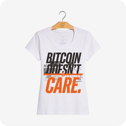 Camiseta WeSearch Bitcoin Doesn't Care