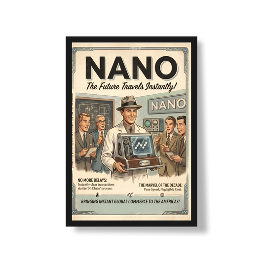 Poster Crypto Old School Nano