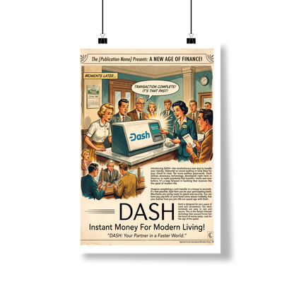 Poster Crypto Old School Dash