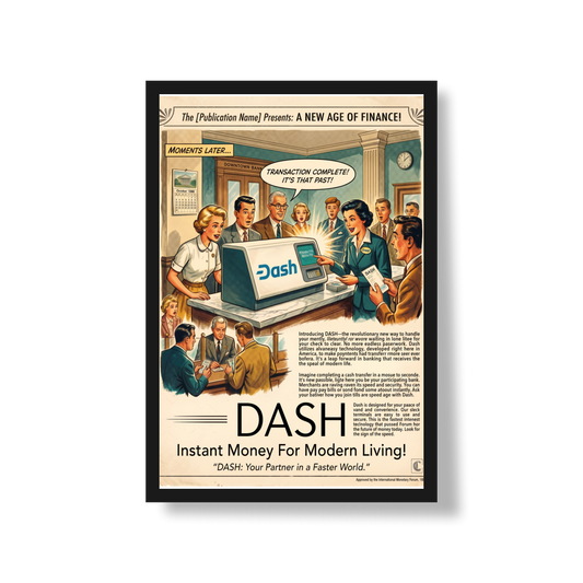 Poster Crypto Old School Dash