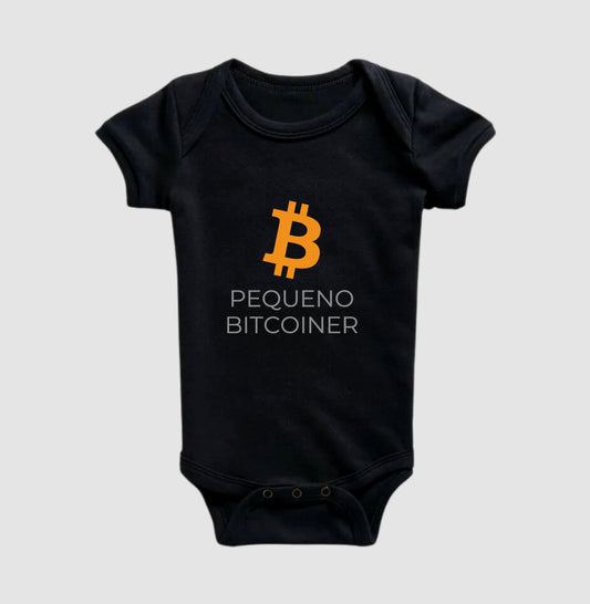 Body Infantil CryptoShirts Pequeno Bitcoiner