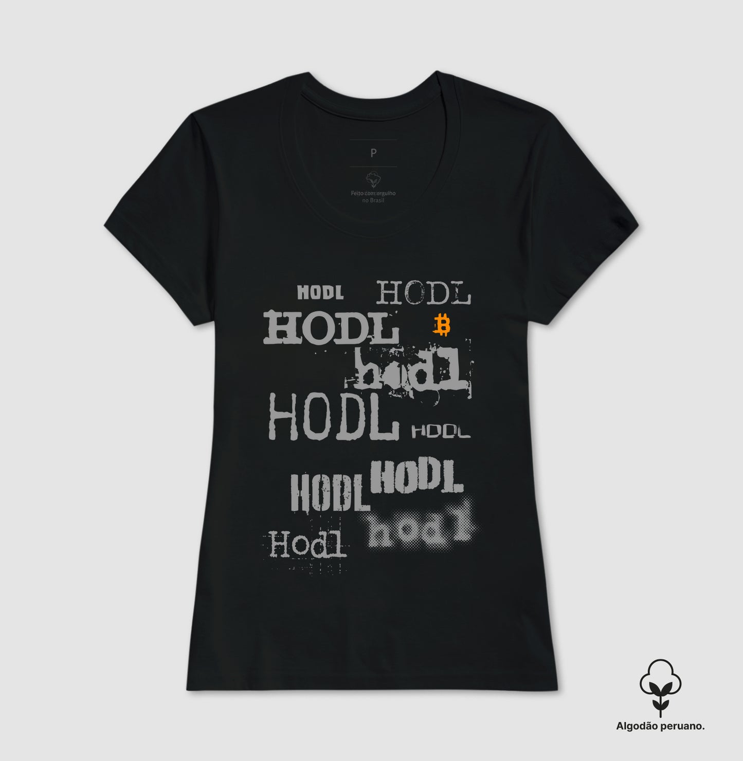 Camiseta CryptoShirts Hodl Hodl Hodl - PIMA