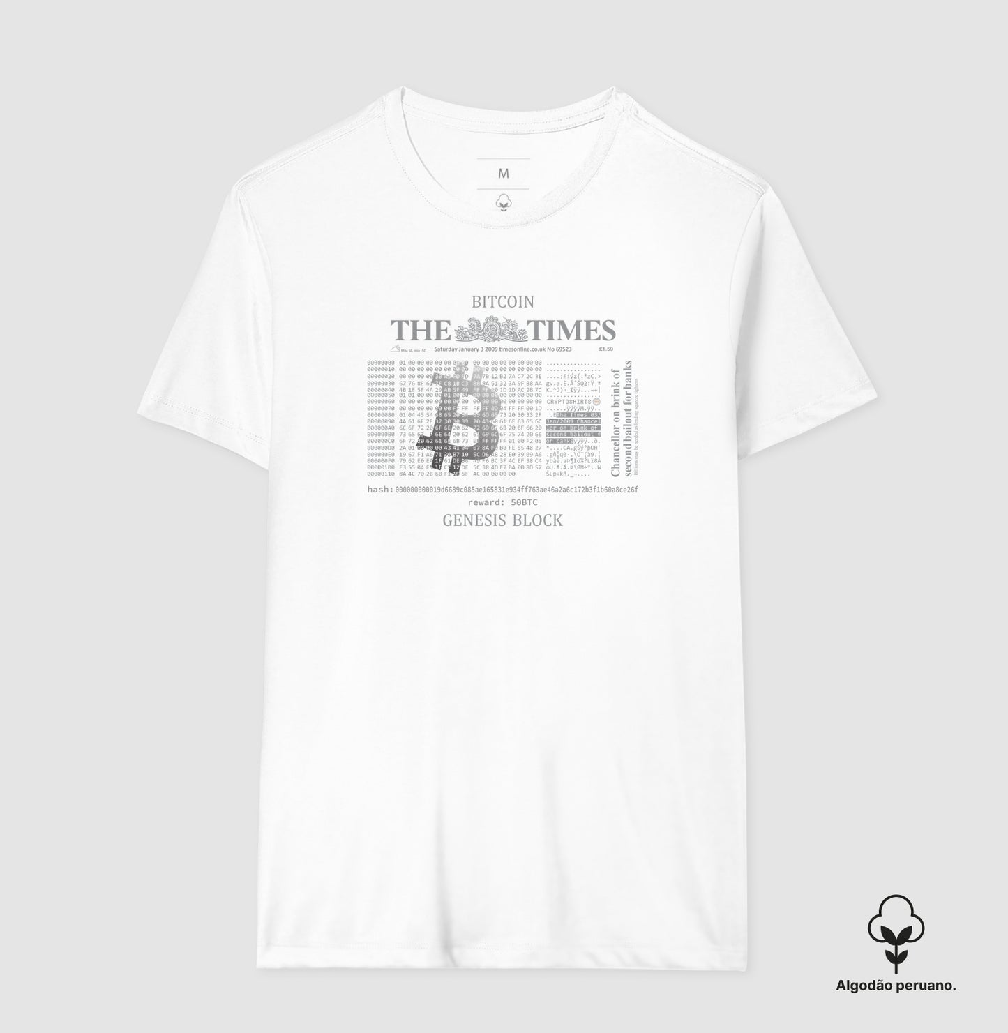 Camiseta CryptoShirts Genesis Block