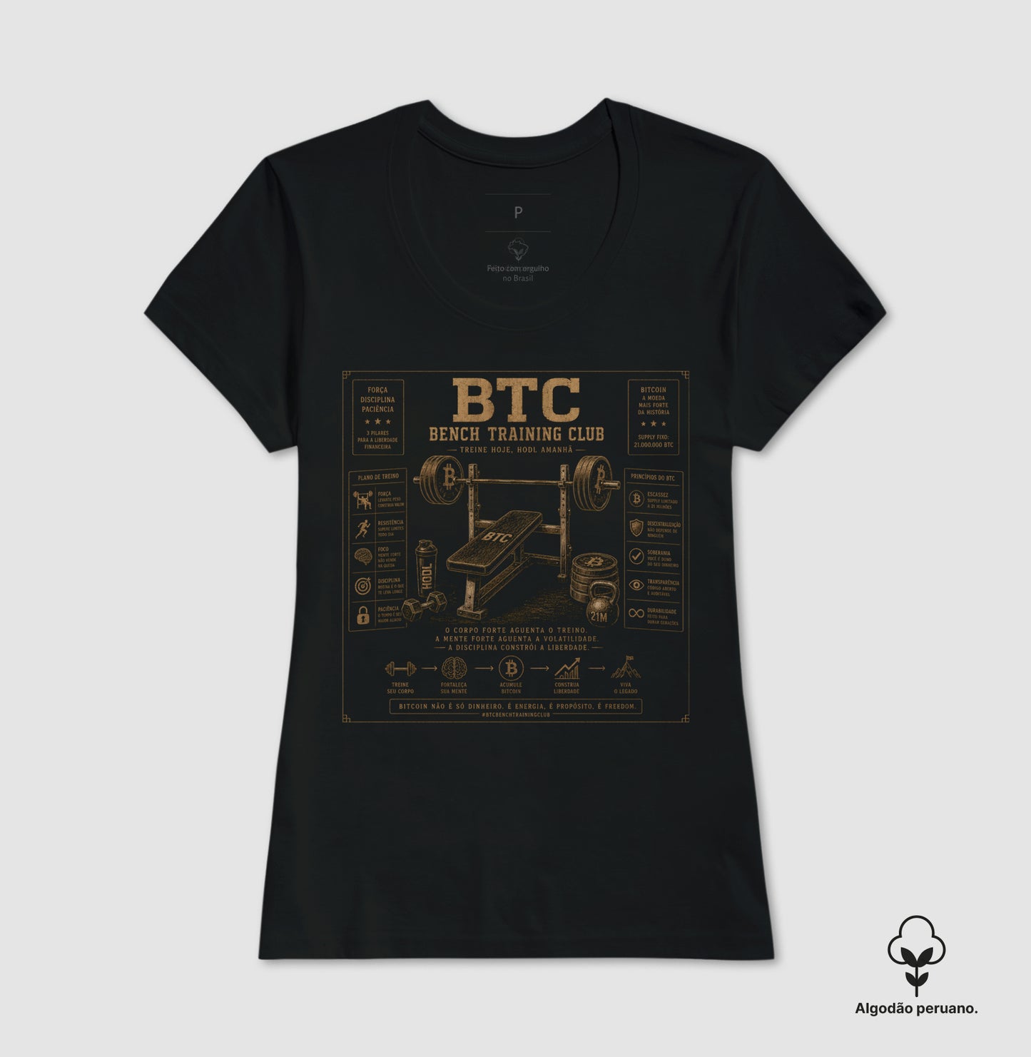 Camiseta Beyond Crypto BTC Bench Training Club