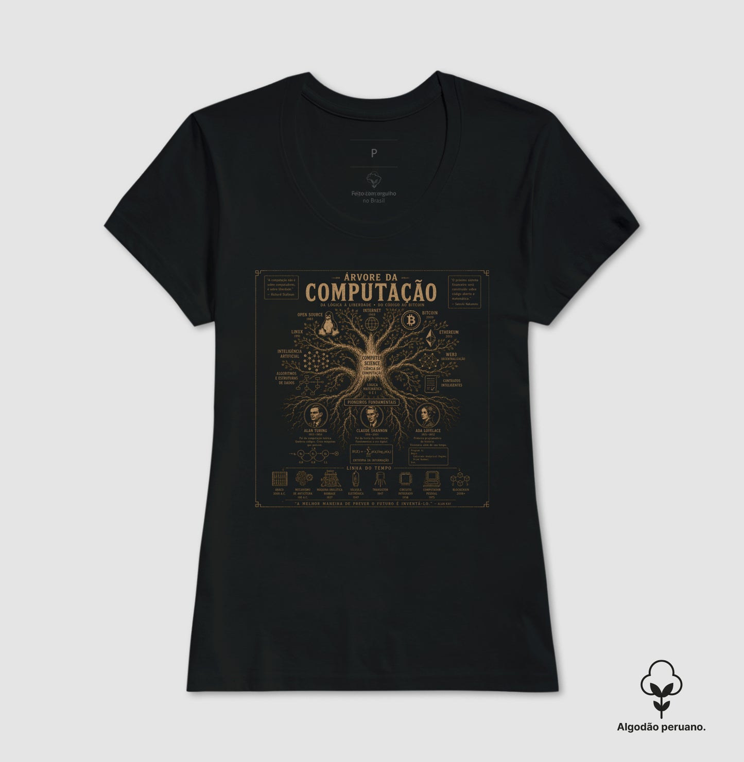 Camiseta Beyond Crypto Árvore da Computação
