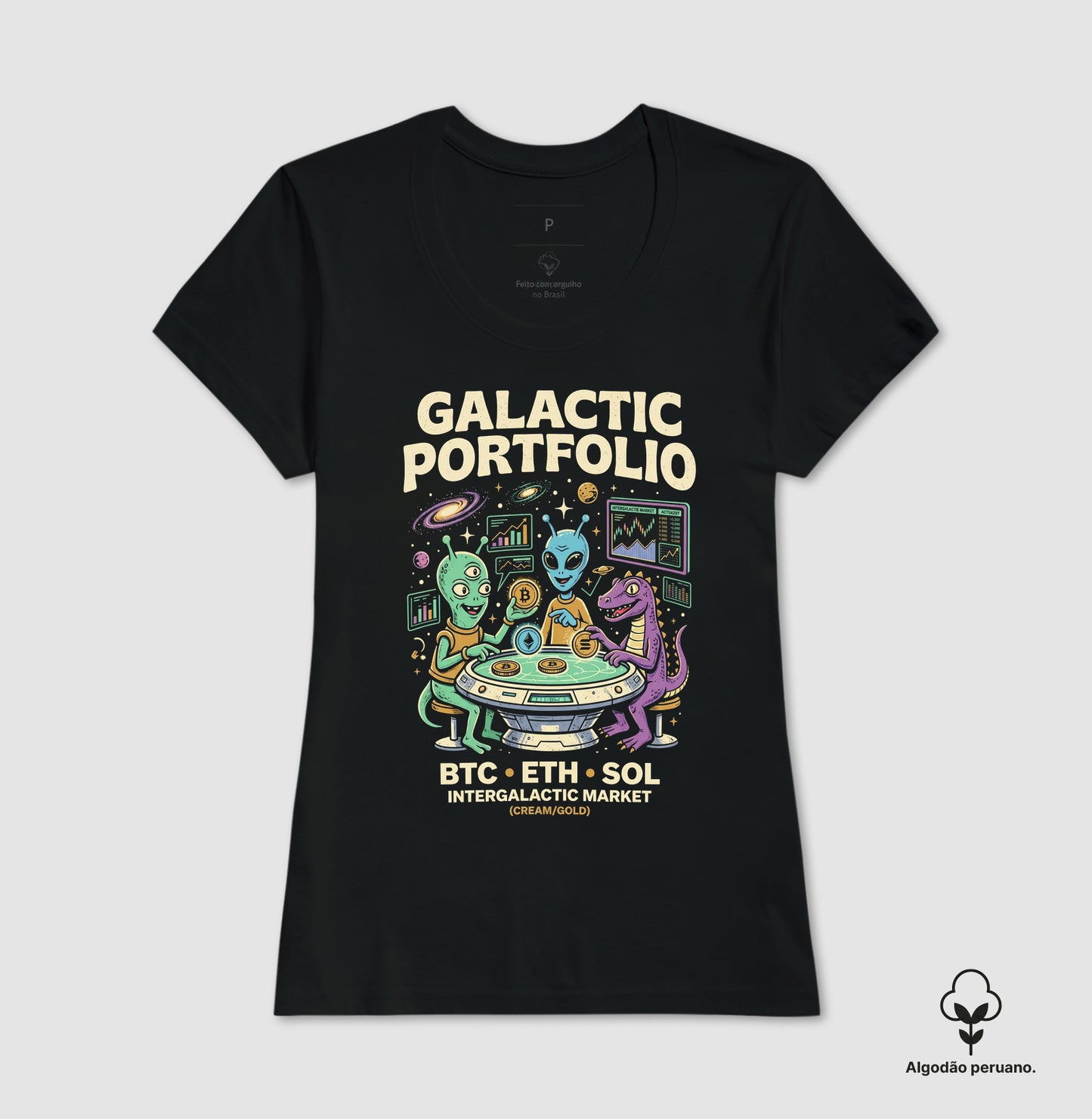 Camiseta Intergalactic Money - Galactic Portifolio