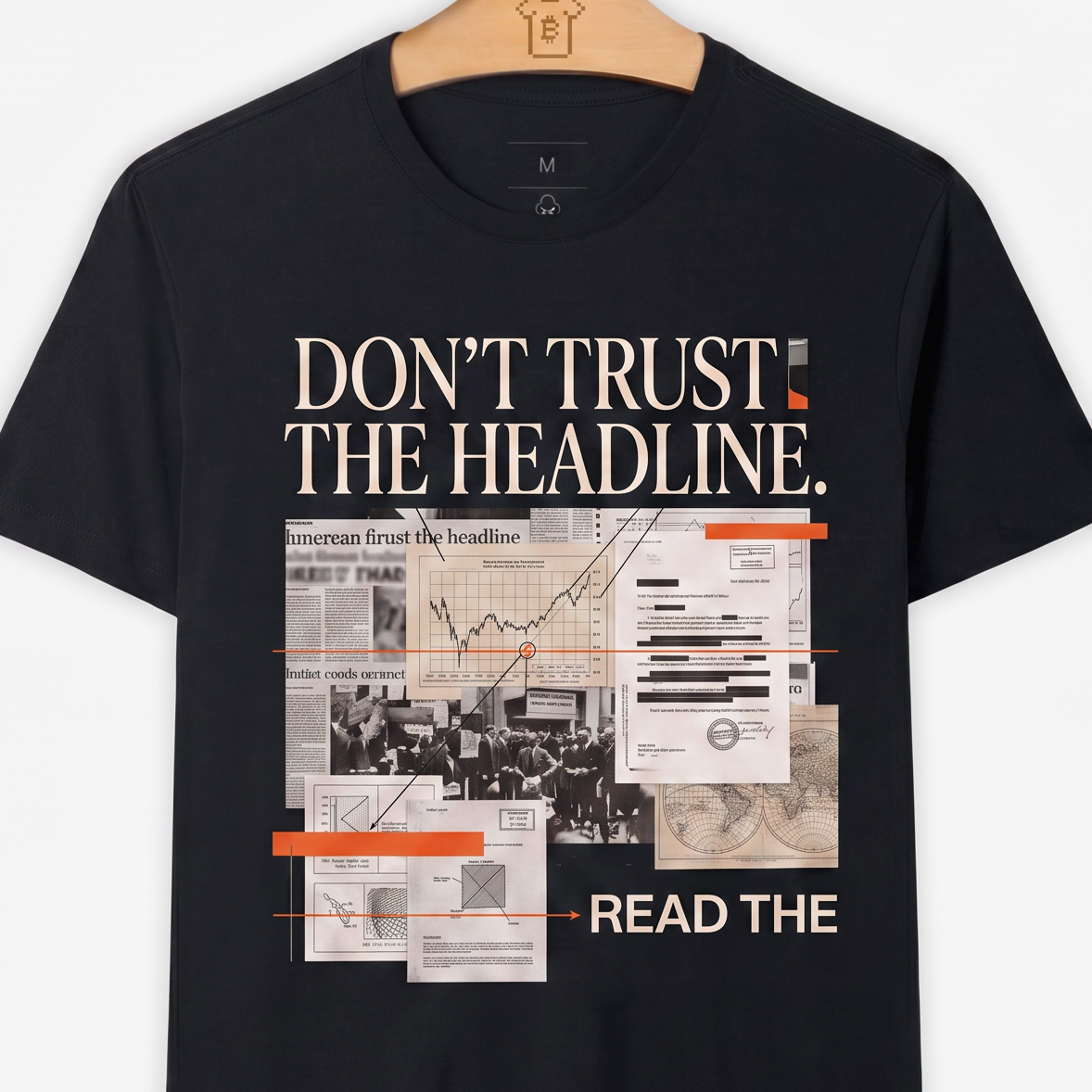 Camiseta WeSearch Don't Trust The Headline.