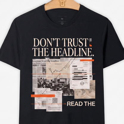 Camiseta WeSearch Don't Trust The Headline.