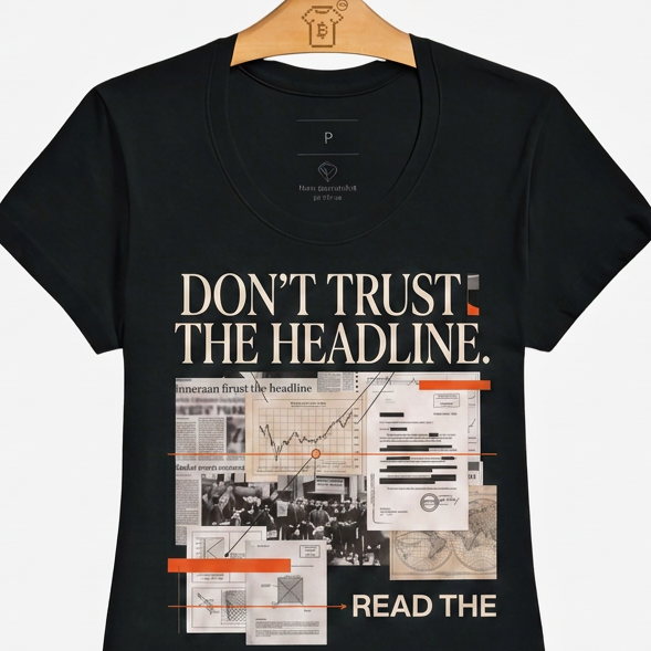 Camiseta WeSearch Don't Trust The Headline.