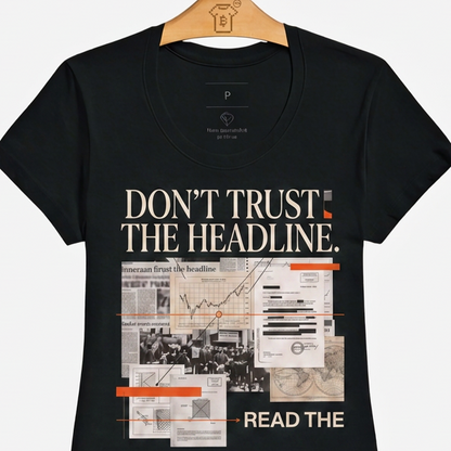 Camiseta WeSearch Don't Trust The Headline.