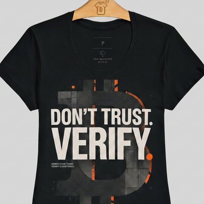 Camiseta WeSearch Don't Trust. Verify