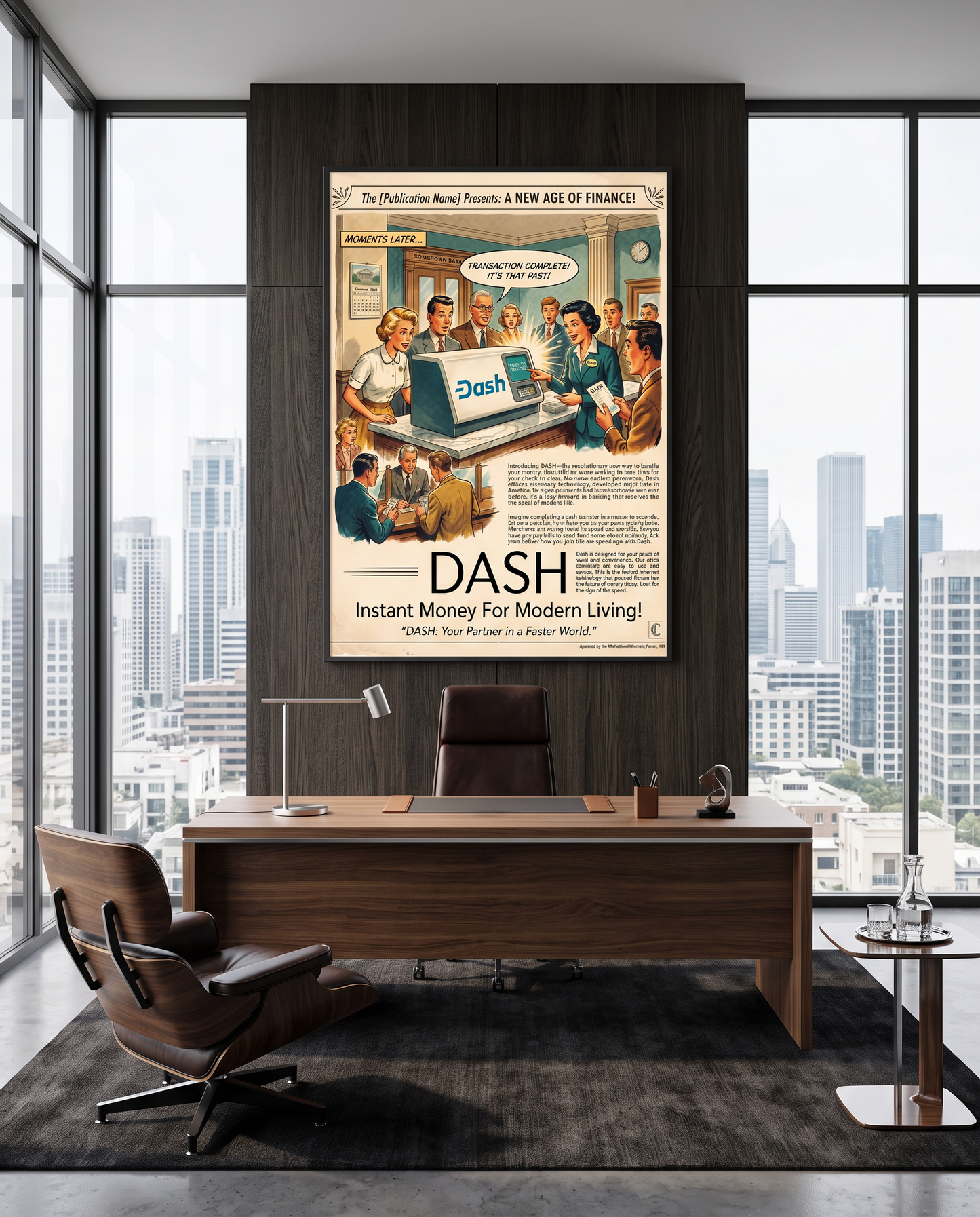 Poster Crypto Old School Dash
