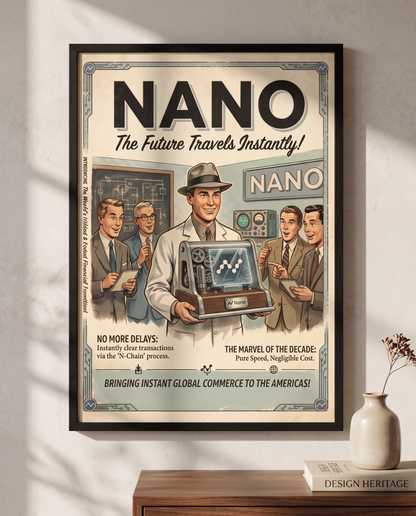 Poster Crypto Old School Nano