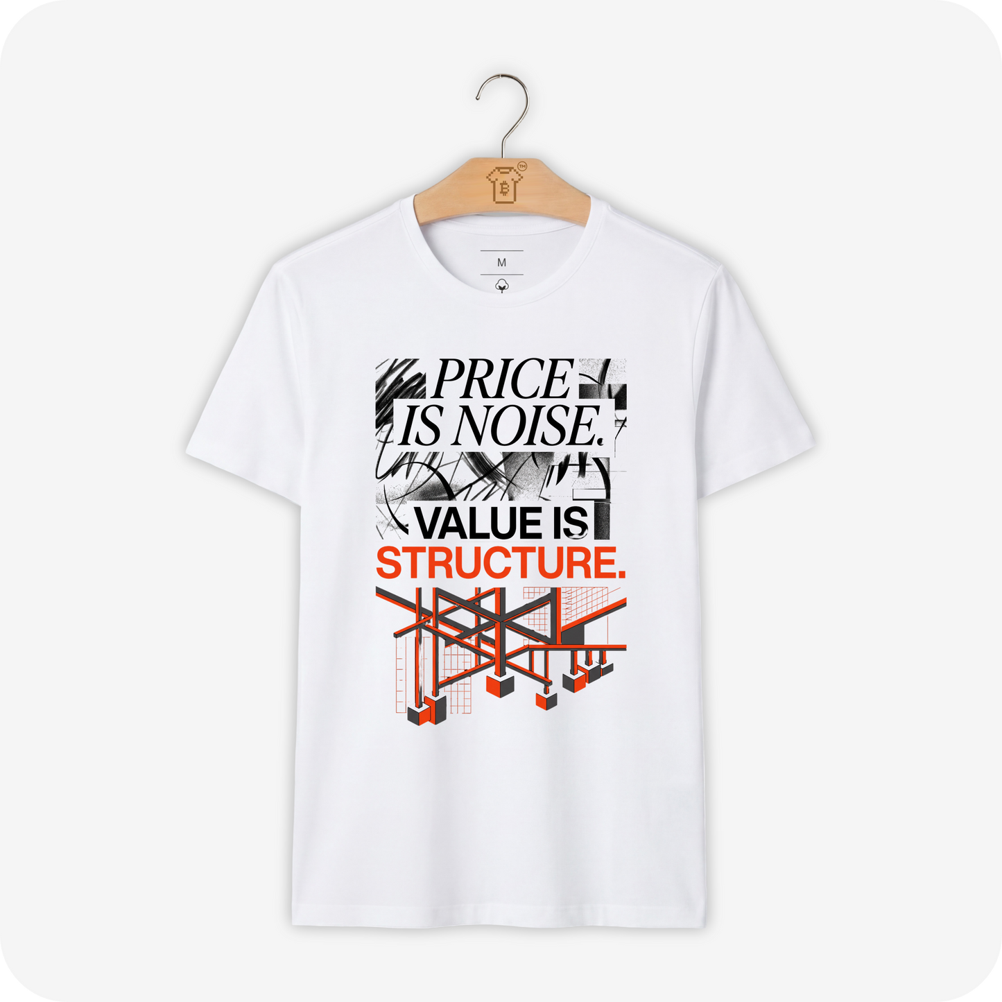Camiseta Alg. Peruano WeSearch Price Is Noise. Value Is Structure.