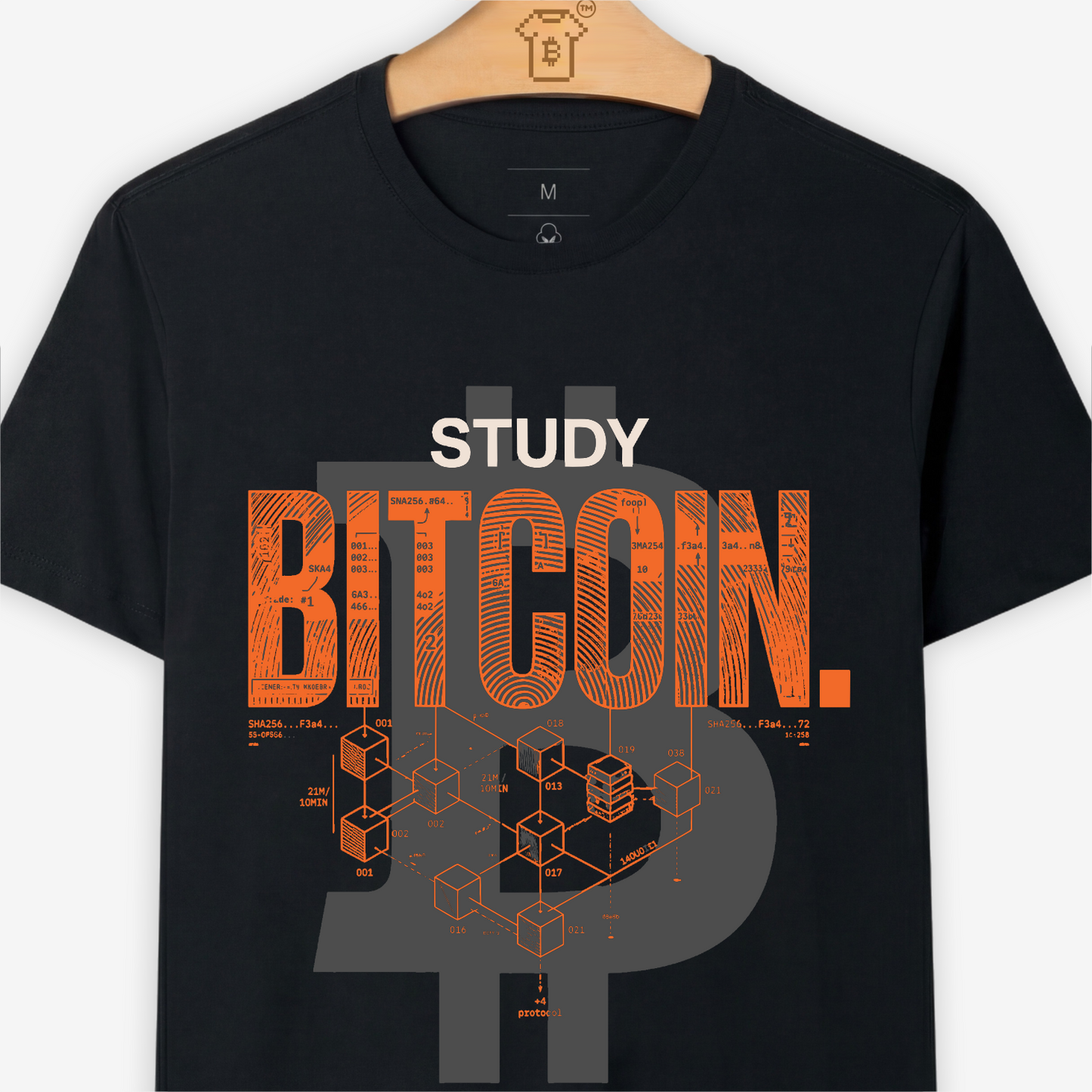 Camiseta WeSearch Study Bitcoin