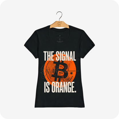 Camiseta Alg. Peruano WeSearch The Signal Is Orange (símbolo ₿ circuito)
