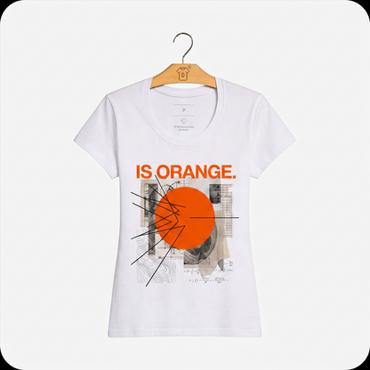 Camiseta WeSearch The Signal Is Orange." (nota de dólar)