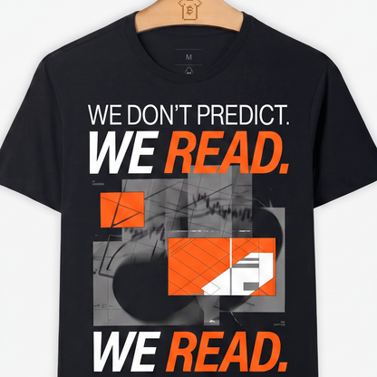 Camiseta WeSearch We Don't Predict. We Read