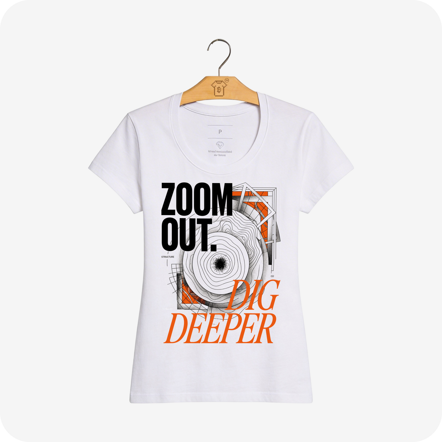 Camiseta WeSearch Zoom Out. Dig Deeper
